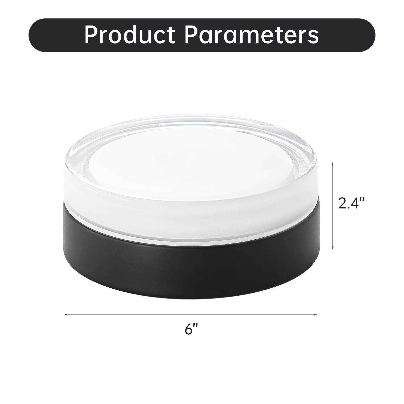 Small Size Flush Mount Ceiling Light 24W Glass Lampshade 2700K Ceiling Light Fixture For Bedroom Kids Room Black Glass,Metal