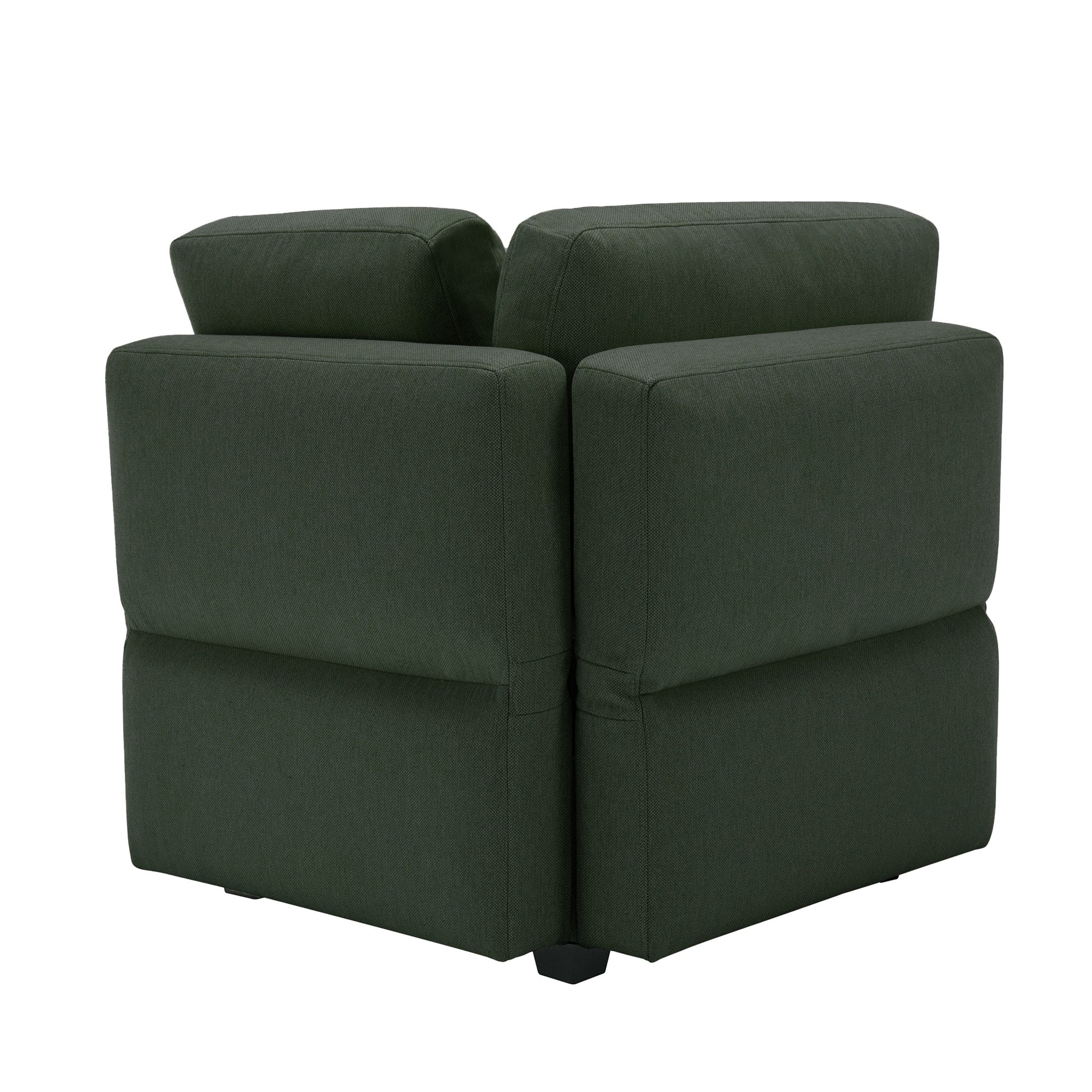 Living Room Sofa Set With 3 Seat Couch And 2 Seat Loveseat, Hidden Storage Under Seat, Soft Back Cushions And Arm Cushionsadjustable Arms And Backs Green Green Polyester 5 Seat