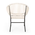 Nusa Chair Set Of 2 White Pe Rattan Iron