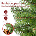 4Ft Artificial Christmas Tree Prelit With Stand,100 Warm White Led Lights,Realistic 241 Branch Tips Pvc Green Norwood Spruce Tree Easy Assembly For Indoor,Home Green Pvc