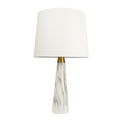 Enclave Hydro Black Table Lamp With On Off Switch Faux Marble Base Fabric Shade White,White Marble Table&Floor Lamps Fabric,Faux Marble