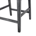 Set Of 2 Upholstered 26 Inch Counter Stool Charcoal Gray Charcoal Set Of 2 Fabric