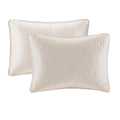 Reversible Bedspread Set Cream King Cream Cotton
