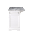 Zermatt Kitchen Island White White Wood