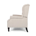 One And Half Seater Recliner Beige Fabric