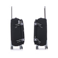 Softside Upright Luggage Set Expandable, Lightweight,4 Piece 20 24 28 32 Black Fabric