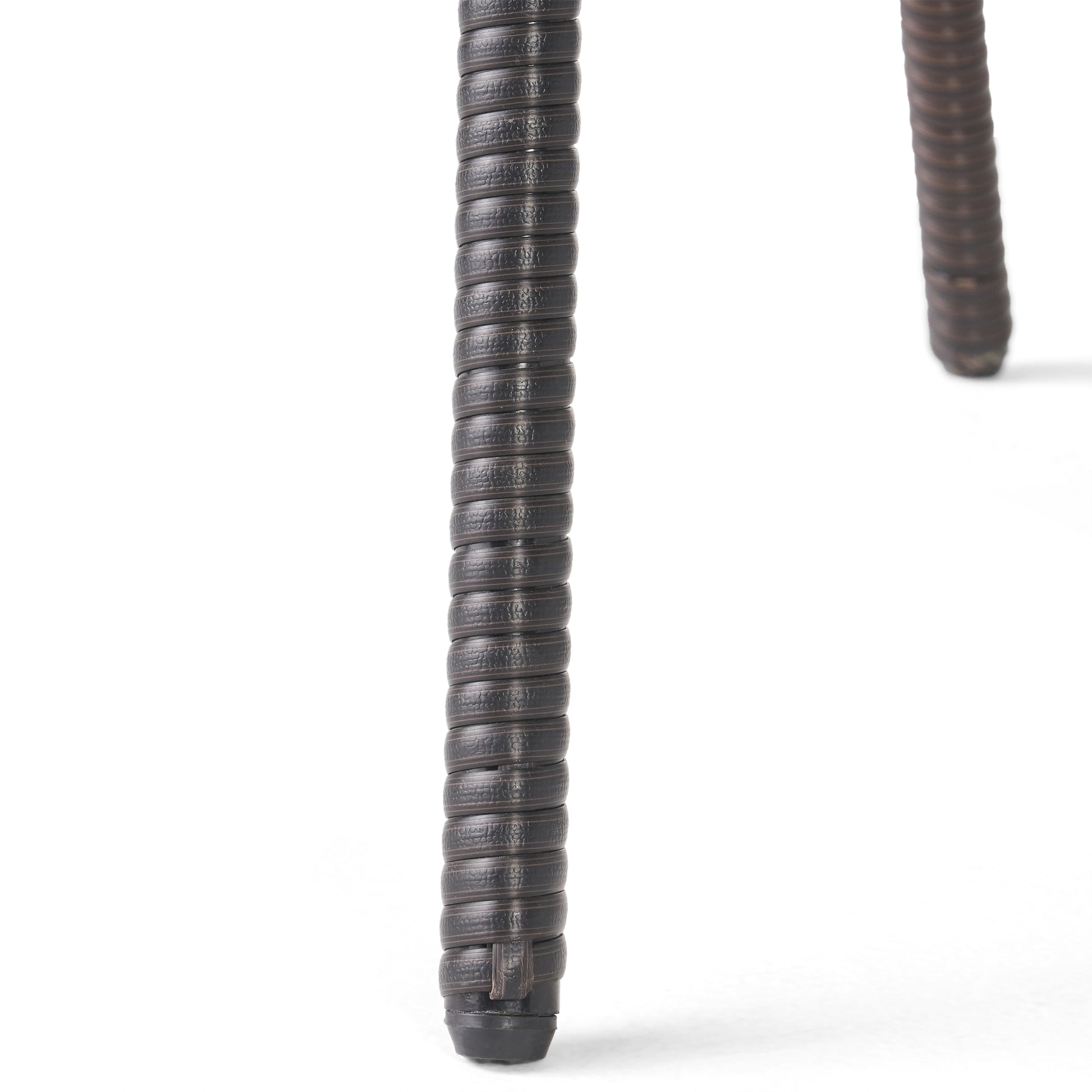 Figi Pe 34In Glass Table Kd Brown Multi Iron