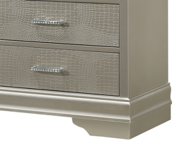 Amalia Dresser Gray Silver White Wood