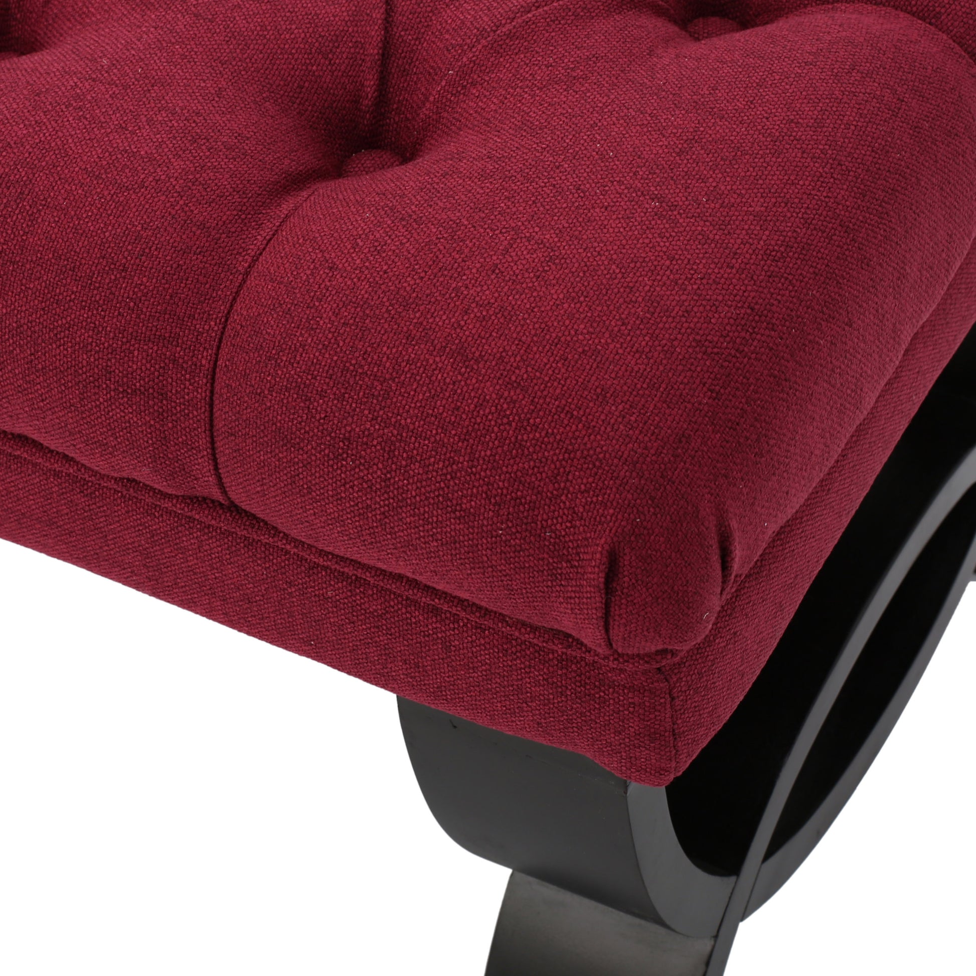 Hilton Ottoman Red Fabric