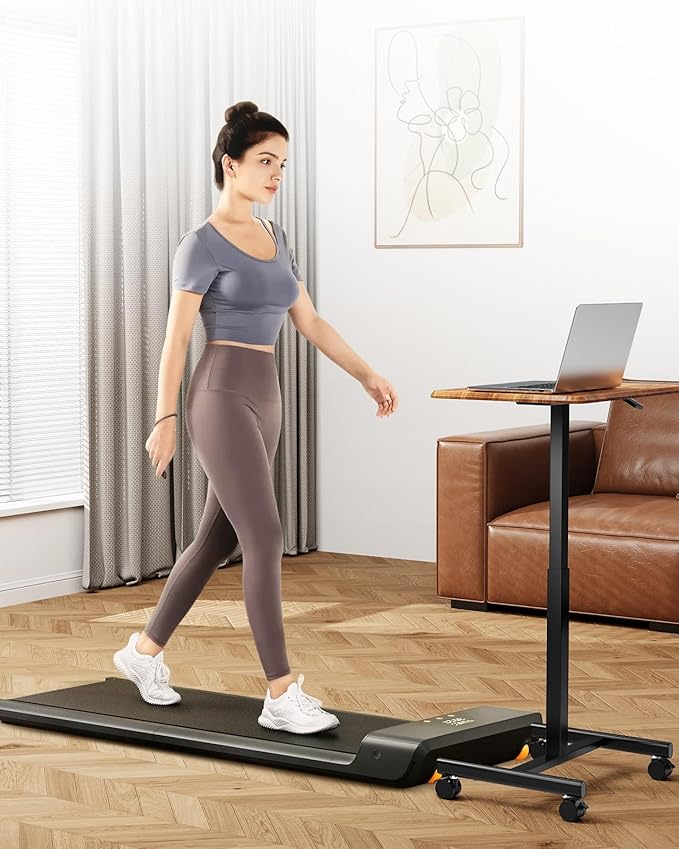 Standing Desk Small Rolling Desk With Lockable Wheels, Mobile Stand Up Desk Adjustable Height, Portable Laptop Desk, Small Computer Standing Table Sit Stand Brown Rust Metal & Wood