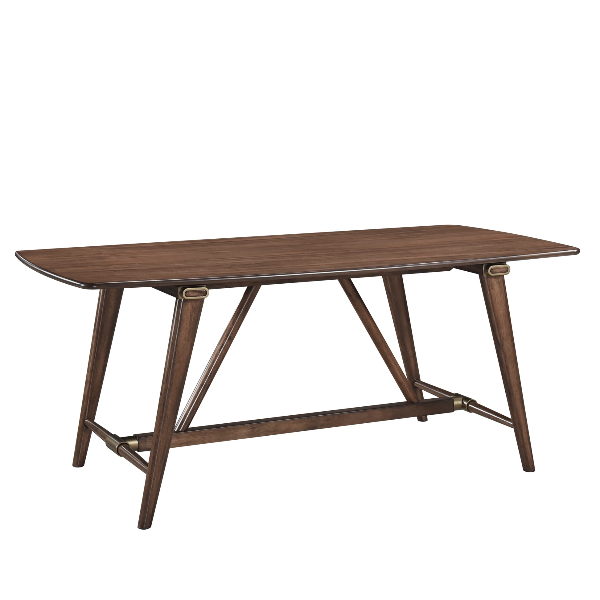 Modern Design 6Pc Dining Set Table Bench And 4X Side Chairs Fabric Upholstered Seat Brown Finish Wooden Dining Kitchen Furniture Brown Mix Seats 6 Dining Room Bench Seating Modern Dining Table With Chair And Bench Wood