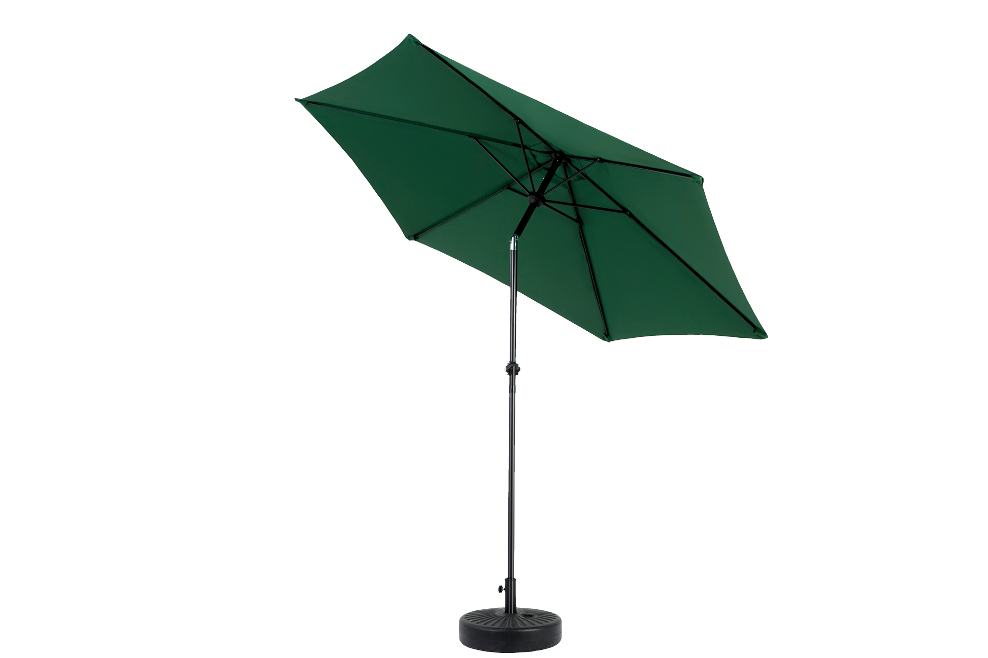 9Ft Outdoor Patio Umbrella Outdoor Table Umbrella With Push Button Tilt And Crank, Market Umbrella 6 Sturdy Ribsdeck, Backyard, Pool Base Not Included Dark Green Dark Green Garden & Outdoor Steel