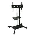 Fanco Universal Swivel Tv Stand For 32 80 Inch Tvs, Height Adjustable Table Top Tv Stand Mount With Tilt, Max Vesa 600X400Mm Black Black Primary Living Space 70 79 Inches Iron