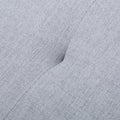 Storage Ottoman Light Grey Fabric