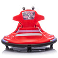 12V Kids Ride On Bumper Car W Parents Control,Rotate 360 Degrees,Two Handed Switch For Direction Control,Bumper Strip,Light Belt,Mp3 Music,Bluetooth,Provide A Speed Of 0.75Mph For Kids Of 2 5 Red 50