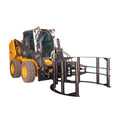 Round Hay Bale Grab For Skid Steer Black Steel