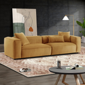 Conner Cognac Corduroy Sofa 110