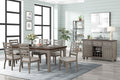 Rustic Two Tone Sever W Powerpack Gray Solid Wood Mdf