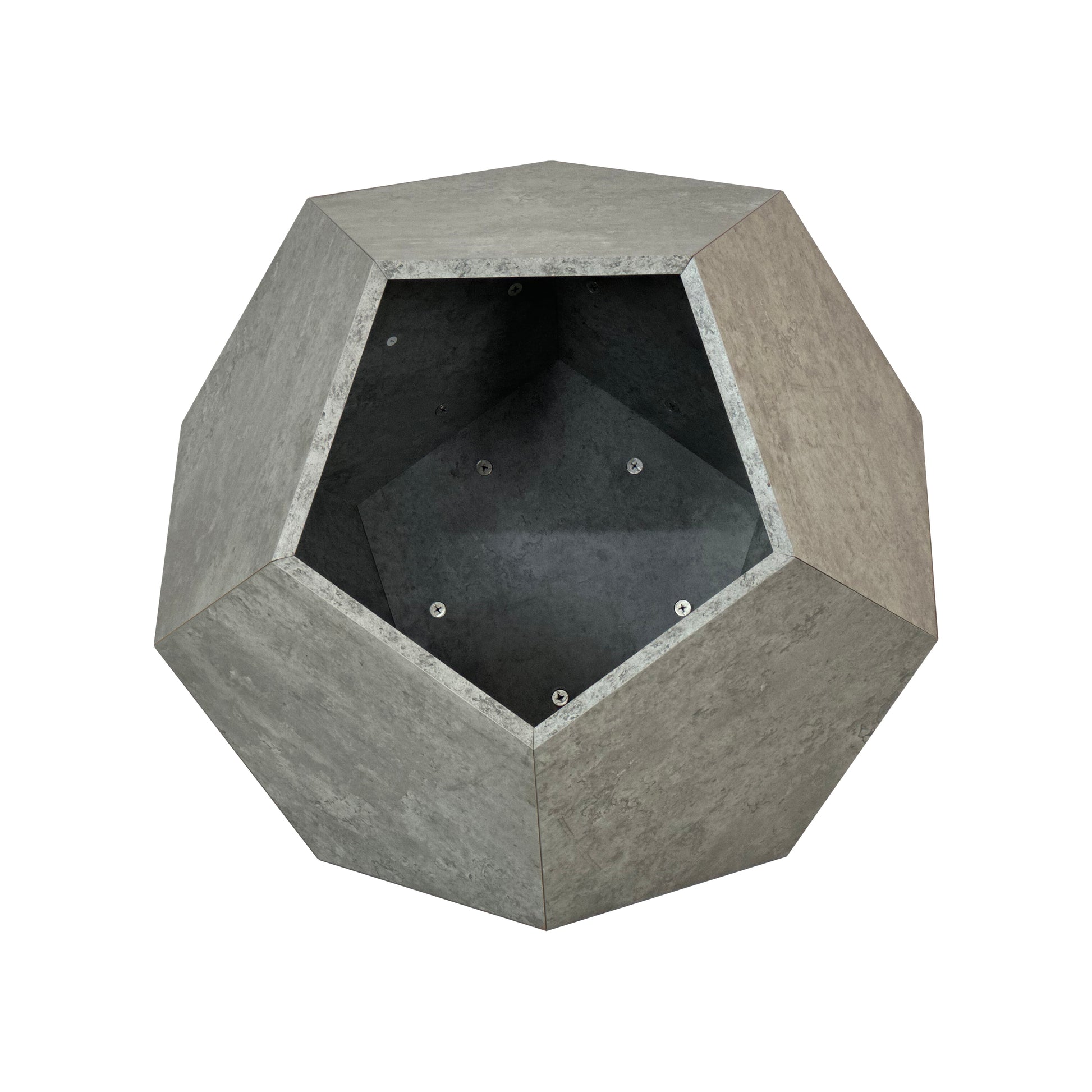 25.98"Modern Pet Furniture Cat Litter Side Table, Sofa Side Table, Planter Mdf Multifunctional Furniture, Cement Gray Cement Grey Mdf