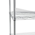 5 Tier Heavy Duty Adjustable Shelving And Racking, 300 Lbs. Per Wire Shelf, With Wheels, Adjustable Feet And Shelf Liners, For Warehouses, Supermarkets, Kitchens, Etc. 59.45 