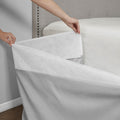 Wrap Around Adjustable Bedskirt Grey One Size Grey Microfiber