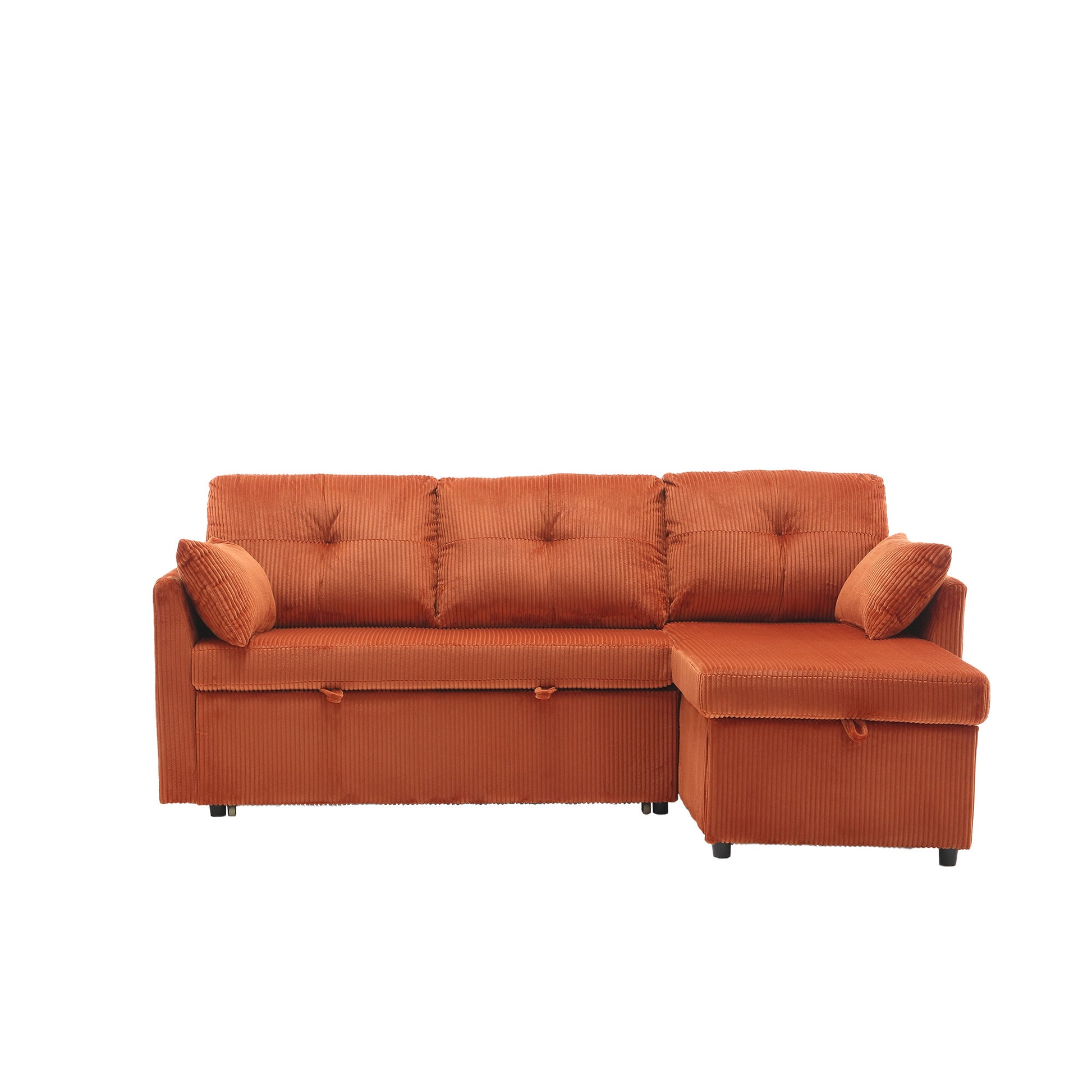 United Modular Sectional Sofa L Shaped Modular Couch With Reversible Chaise Modular Sofa Sectional Couch With Storage Seats Orange Velvet 3 Seat