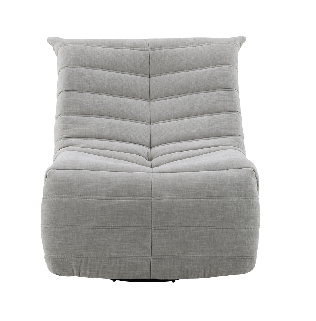 Talmon Glider Recliner W Swivel, Oyster Chenille Lv03071 Gray Upholstered