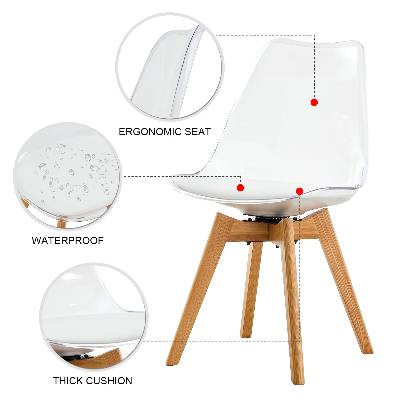 Wood Colored Mfc Desktop With Rubber Wooden Legs, Foldable Computer Desk, Foldable Office Desk, 4 Modern Chairs Can Rotate 360 Degrees,The Seat Cushion Is Made Of Pu Material. Zd 1545 C 1162 Wood Wood
