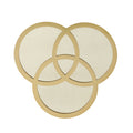 Shirland Geometric Accent Table Gold Iron