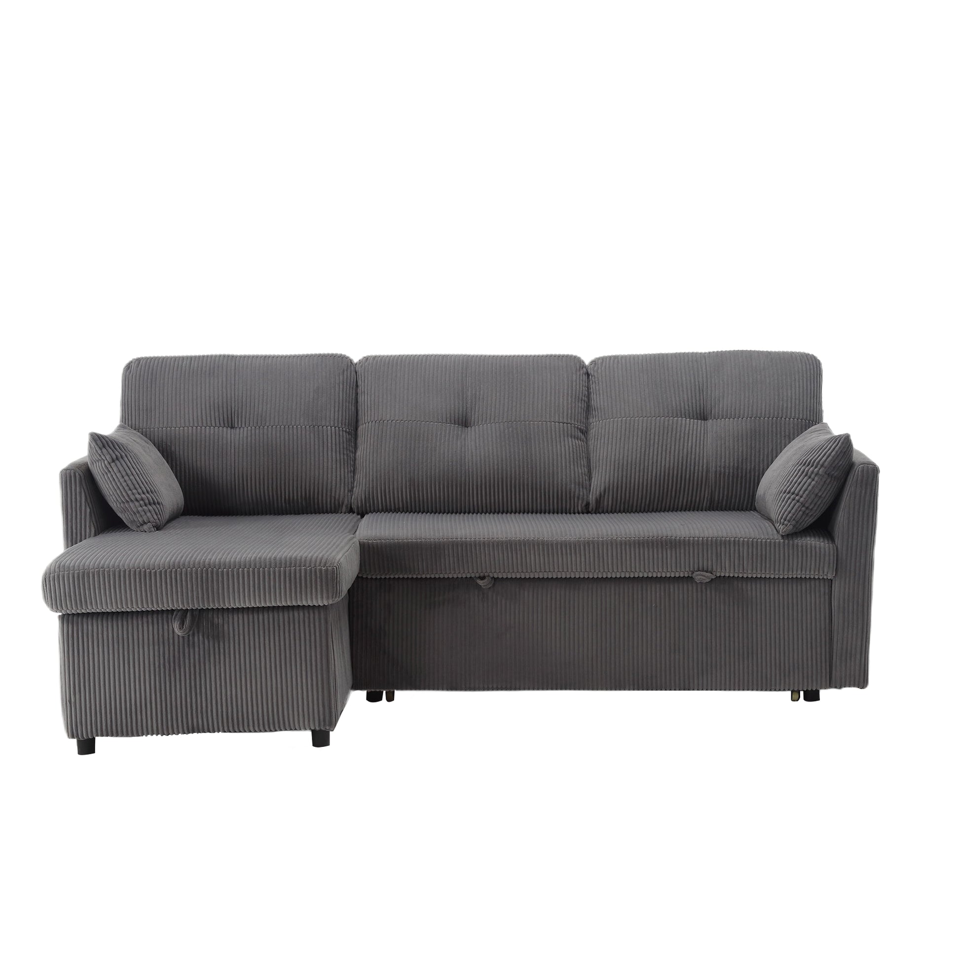 United Modular Sectional Sofa L Shaped Modular Couch With Reversible Chaise Modular Sofa Sectional Couch With Storage Seats Dark Grey Velvet 4 Seat