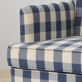 Harrison Tufted Club Chair Blue Fabric