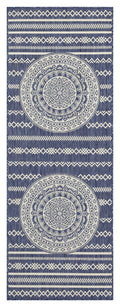 Sunshine Gc Har2016 Blue 2 Ft. 7 In. X 7 Ft. 3 In. Indoor Outdoor Area Rug Blue Polyester Polypropylene