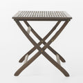 Positano 43.5'' Foldable Table Grey Acacia Wood