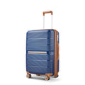 Luggage Sets 4 Piece 14 20 24 28 Pp Lightweight & Durable Expandable Suitcase Blue Polypropylene