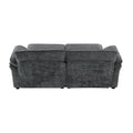 Free Combination Modular Convertible Sectional Sofa Bed Set, 4 Seat Upholstered Sleeper Corner Couch, Deep Seat Loveseat With Ottoman For Living Room, Office, Apartment,2 Colors Gray Chenille 4 Seat