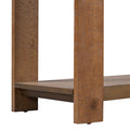 Distinctive Features Of A Minimalist Console Table With Bottom Shelf And Four Legs, Suitable For Entryway, Hallway, Living Room, Foyer, Corridor Black Brown Primary Living Space American Design Shelves Mdf