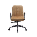 Rum Office Chair With Swivel Solid Brown Office Office Chairs Solid Back Swivel Genuine Leather