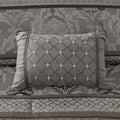 7 Piece Jacquard Comforter Set Grey King King Grey Polyester