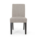 Dining Chair Light Grey Fabric