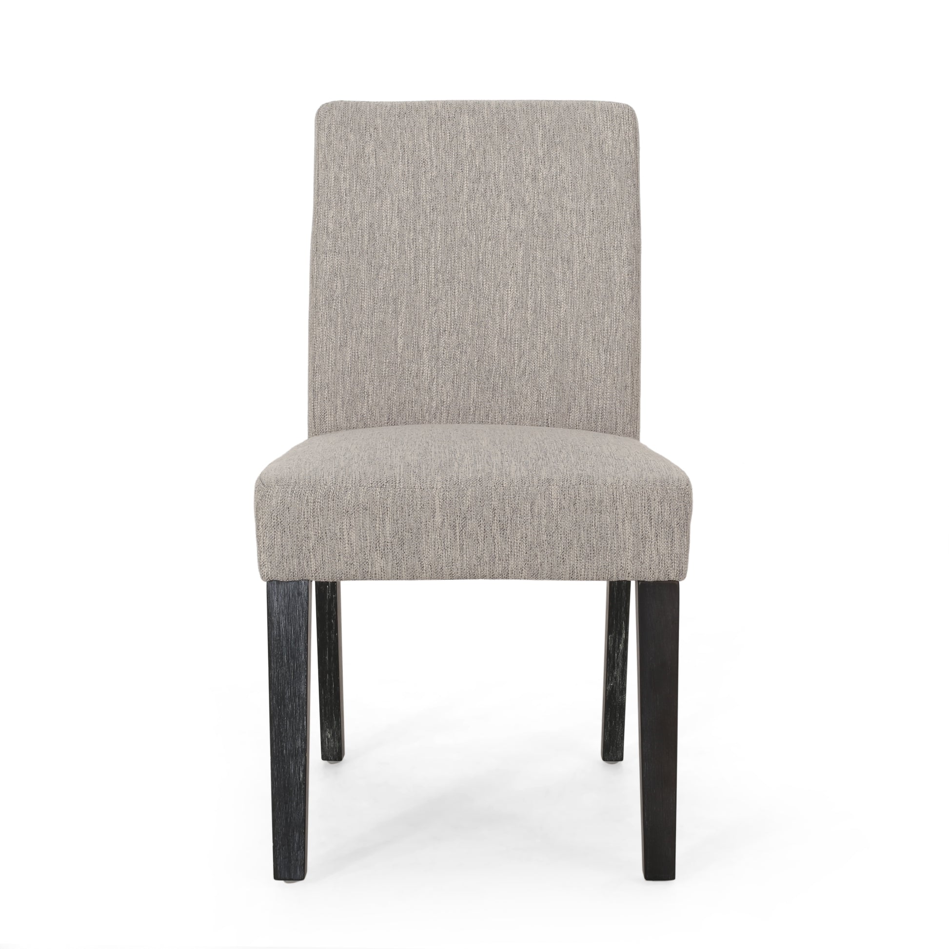 Dining Chair Light Grey Fabric