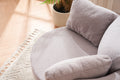 029 Teddy Fabric Swivel And Storage Chair With Back Cushion For Living Room,Light Gray Light Gray Primary Living Space Modern Foam Teddy