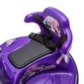 12V Kids Ride On Bumper Car W Parents Control,Rotate 360 Degrees,Two Handed Switch For Direction Control,Bumper Strip,Light Belt,Mp3 Music,Bluetooth,Provide A Speed Of 0.75Mph For Kids Of 2 5 Purple