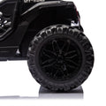 24V Kids Ride On Utv,Electric Toy For Kids W Parents Remote Control,Four Wheel Suspension,Low Start,Adjustable Speed,Multimedia Player,Early Education,Bluetooth,Rear Storage Space For Kids Aged 3 . Black 50 99 Lbs Polypropylene