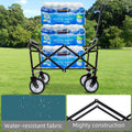 Minimeetall Multi Use Bag,Collapsible Foldable Wagon Cart Beach Wagon Heavy Duty Utility Cart Utility Wagon Grocery Cart For For Camping 3Pcs Plastic Liner Bag Covercyan Cyan Steel