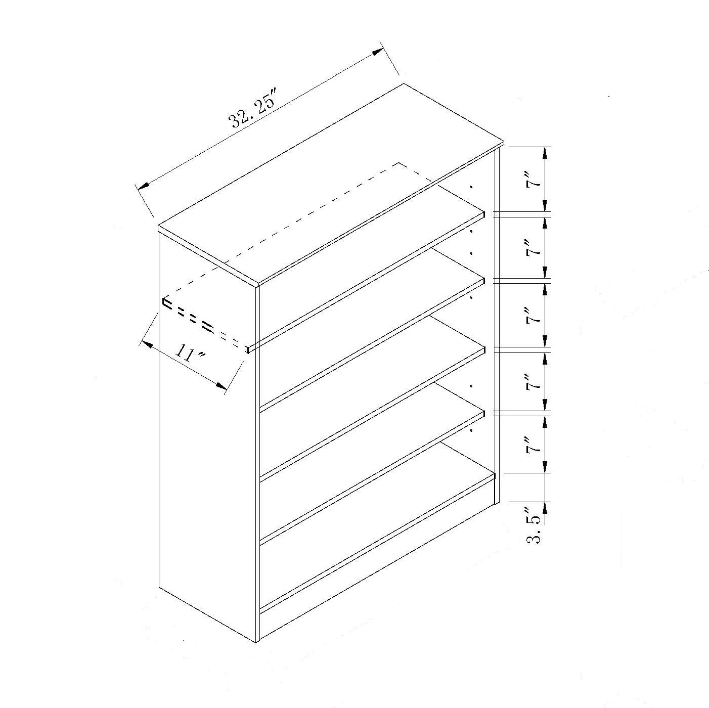 Shoe Cabinet With Two Door Design With Five Interior Shelves In Distressed Gray Grey Mdf