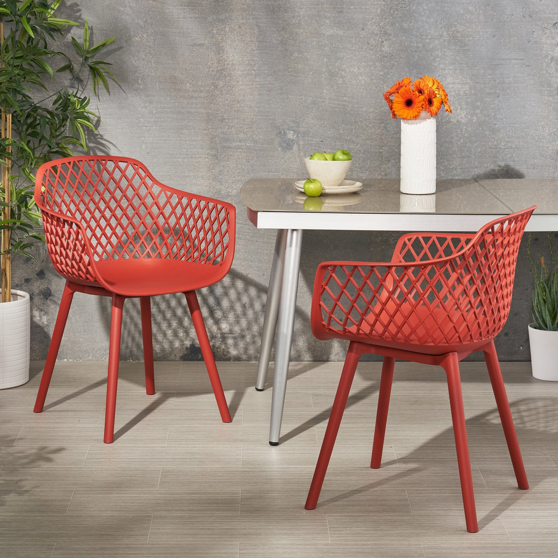 Poppy Chair Red Polypropylene