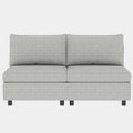 Love Seat Couches, Chaise Longue Mid Century Modern Sofa Couch With Storage For Small Spaces, Living Roombedroom Grey Fabric