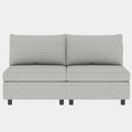 Love Seat Couches, 2 Seater Loveseat Mid Century Modern Sofa Couch With Storage For Small Spaces, Living Room, Dorm, Bedroom Grey Fabric