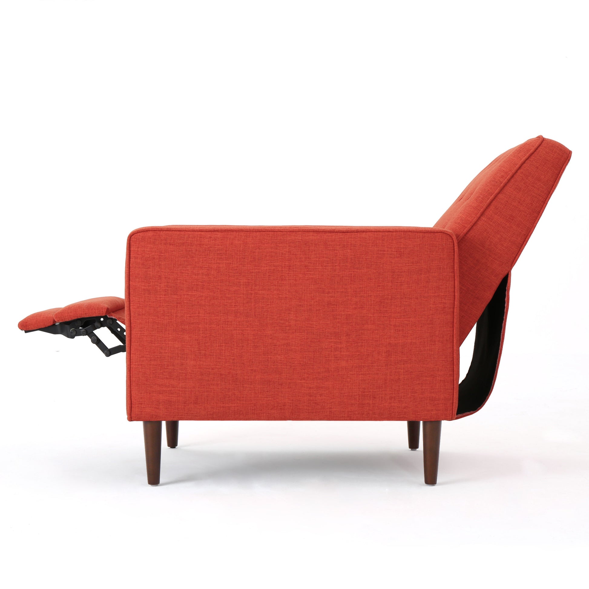 Recliner Orange Fabric