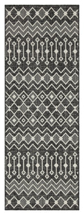 Sunshine Gc Har2020 Anthracite 5 Ft. 3 In. X 7 Ft. 3 In. Indoor Outdoor Area Rug Anthracite Polyester Polypropylene